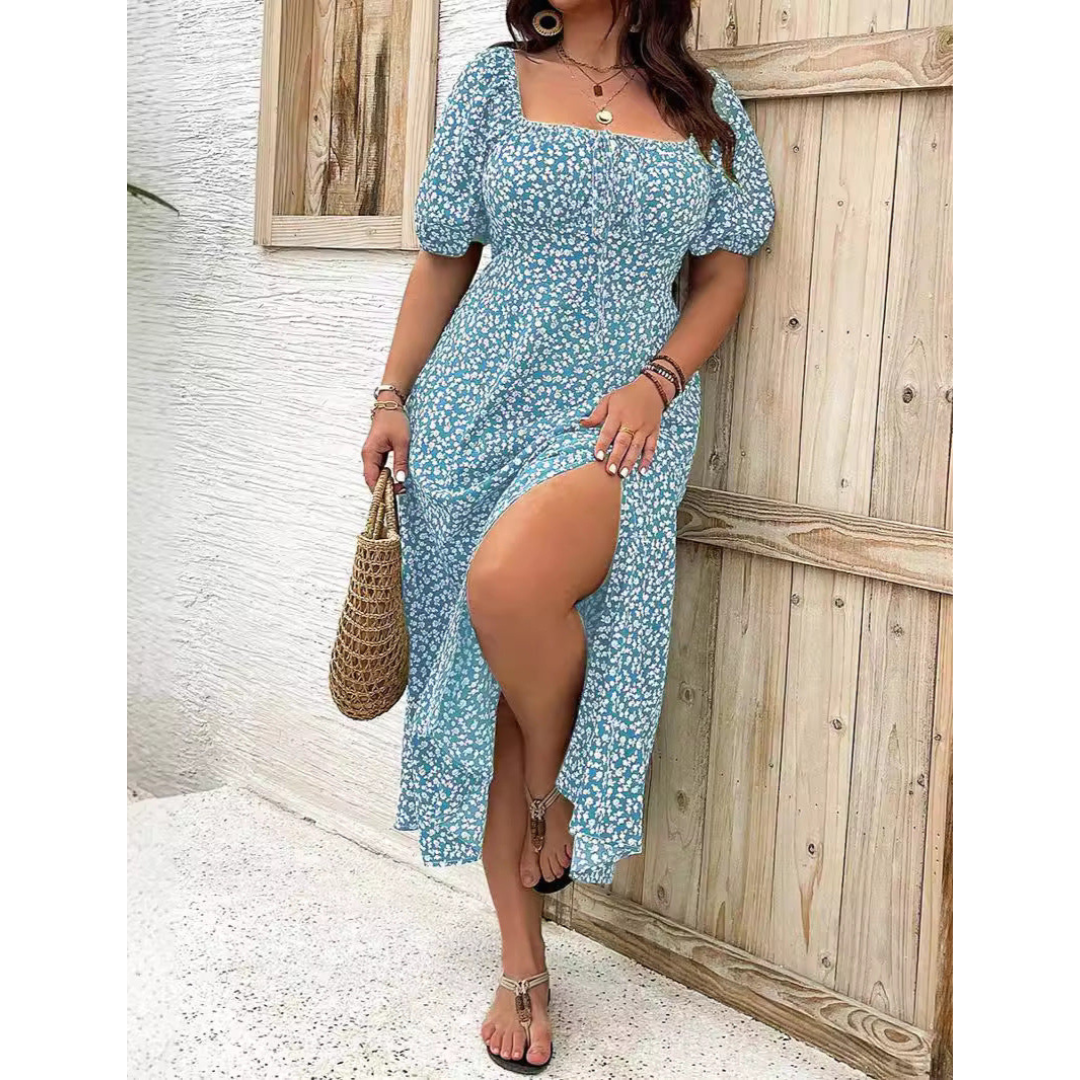 AVENNA™ – Comfy Elegant Summer Slit Dress