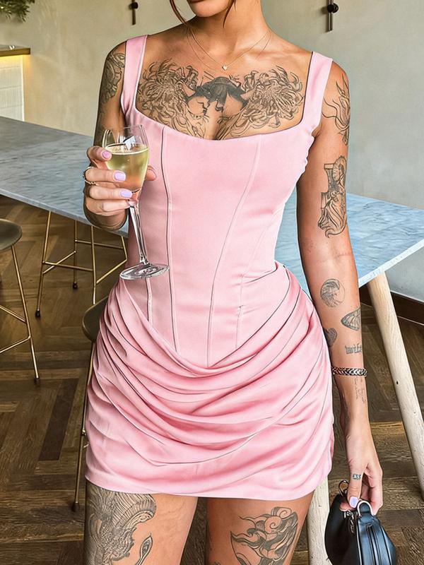 CRISELDA™ - Sexy Fishbone Bodycon Ruched Mini Corset Party Dress