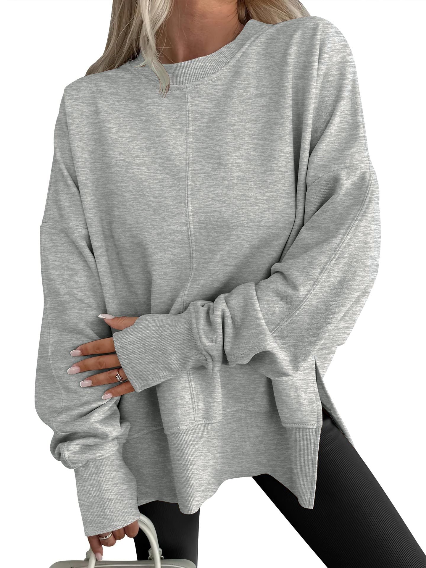 GWEN™ - Comfy Oversized Long Sleeve Sweatshirt