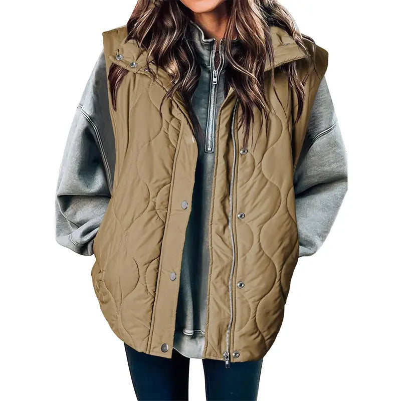 LIBBY™ - Women's Casual Puffer Quilted Oversize Lightweight Vest