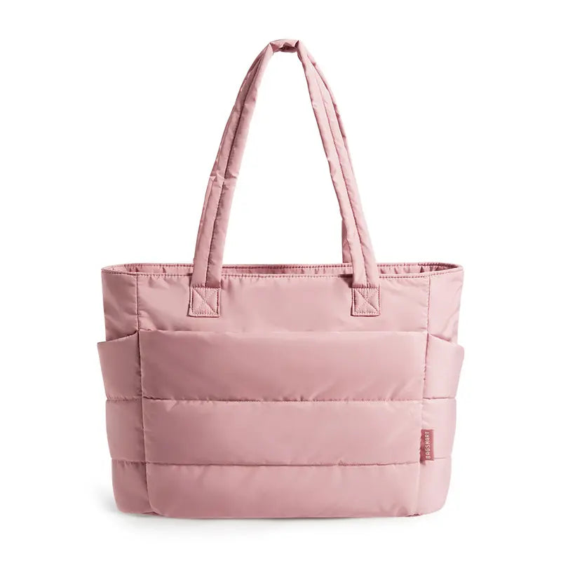 NADINE™ - Puffy Bubble Tote Bag for Women Quilted Laptop Shoulder Handbag