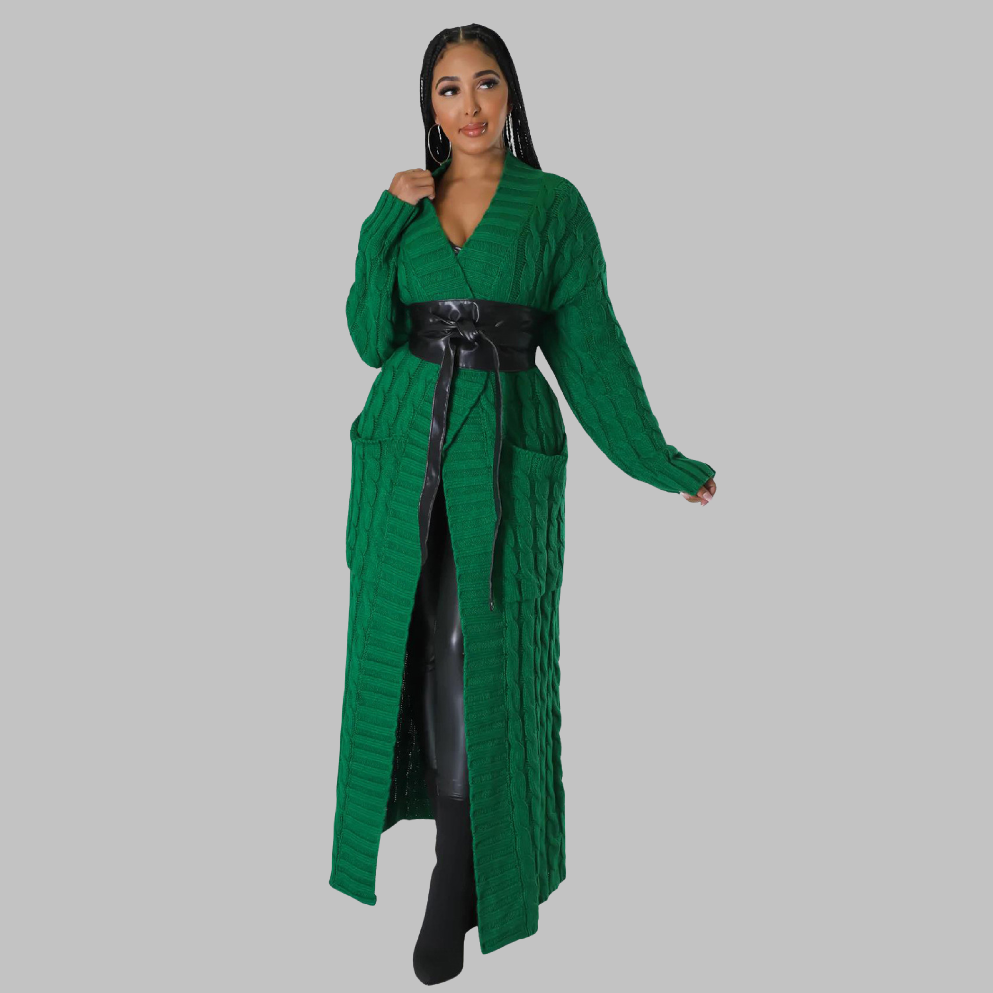 JACKIE™ - Casual Long-Sleeve Long Cardigan