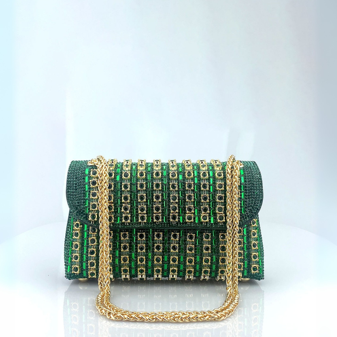 LAVIERA™ - Chic Chain Colored Diamond Shoulder Bag