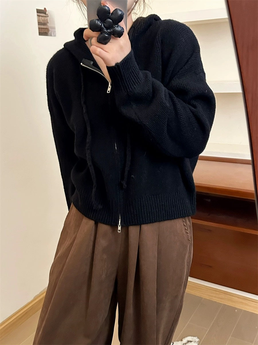 ARLENE™ – Cozy Long Sleeve Hooded Cardigan