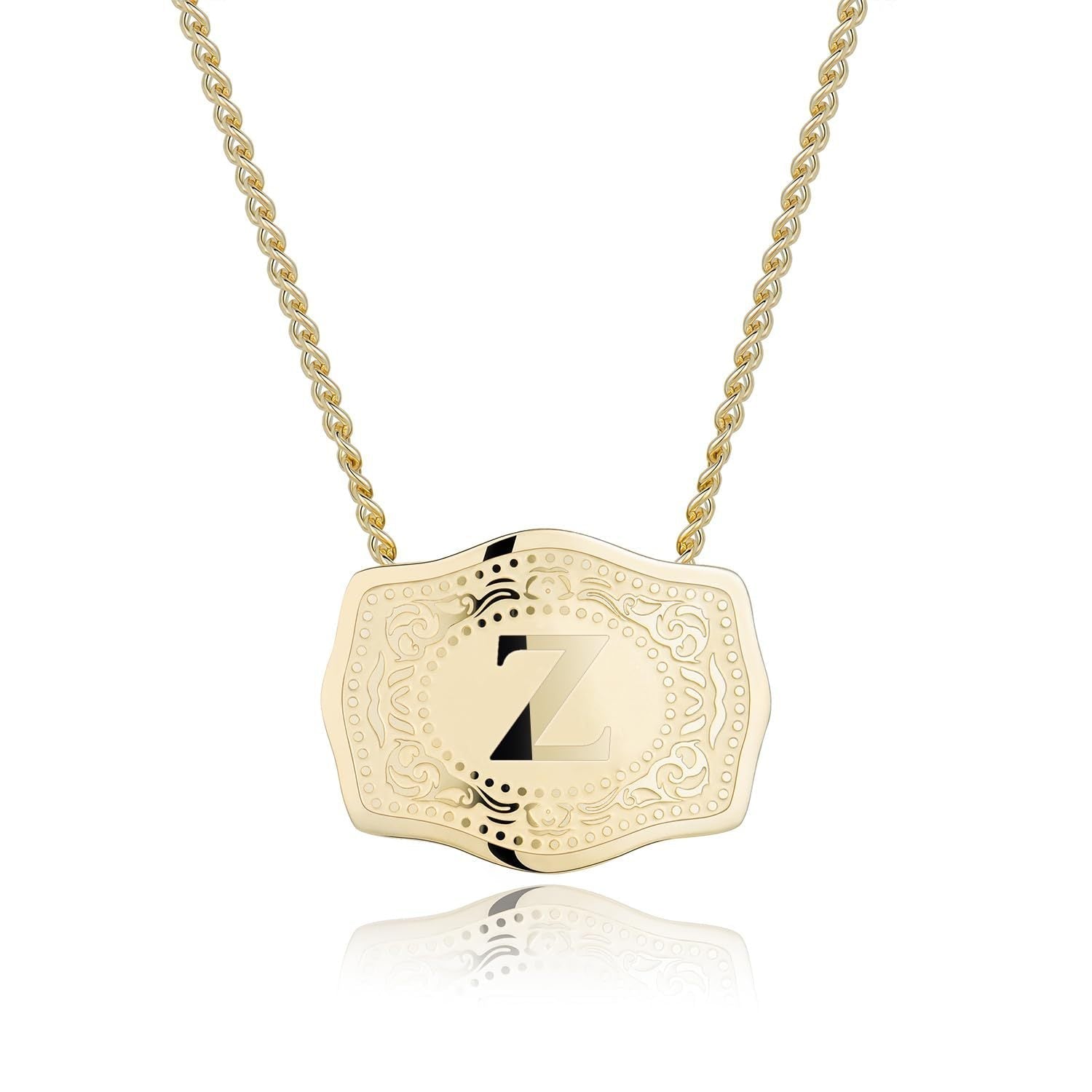 CINDY™ - Sleek Initial Letter Pendant Necklace